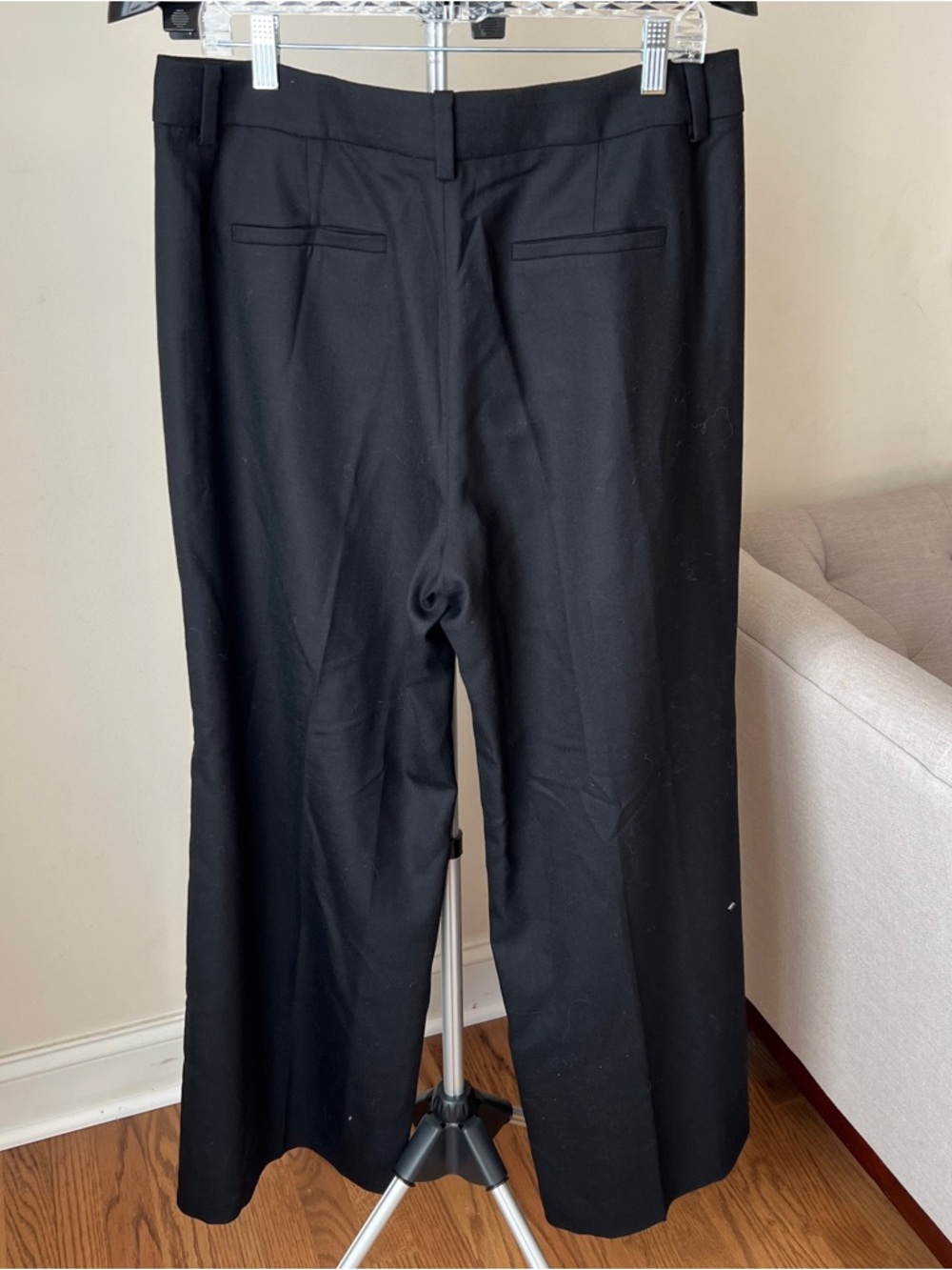NWT J. Crew Carolina Black Dress Pants Wide Legged Sz 14 - Picture 4 of 10